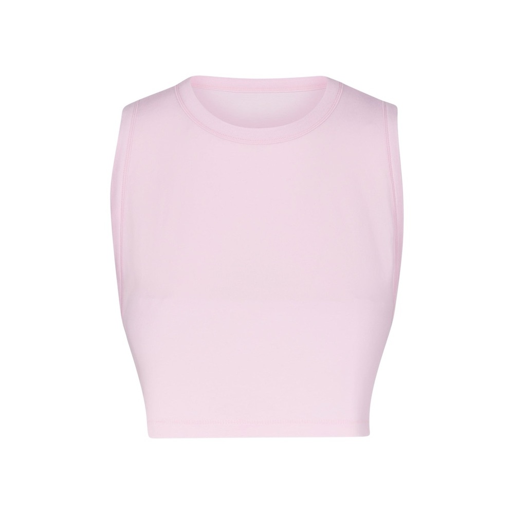 SKIMS Boyfriend Tank in Cherry Blossom